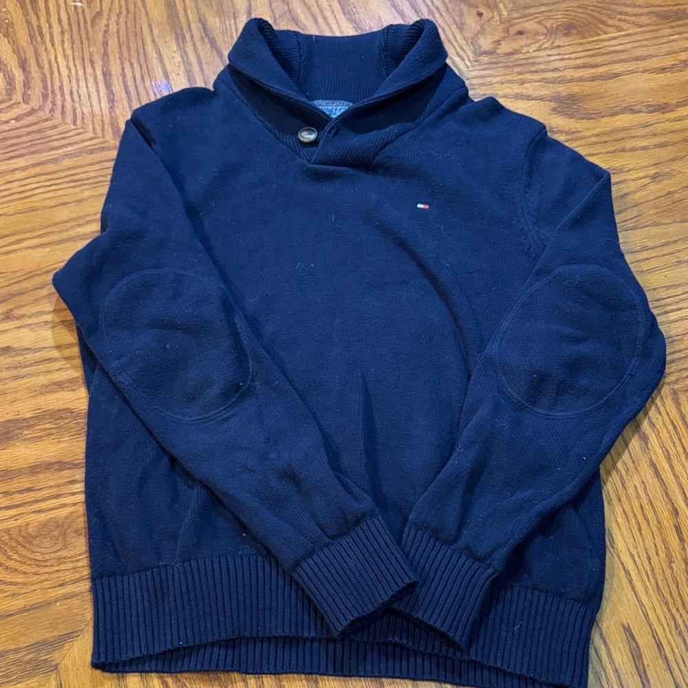 Tommy Hilfiger Men's Dark Blue Turtleneck Sweater